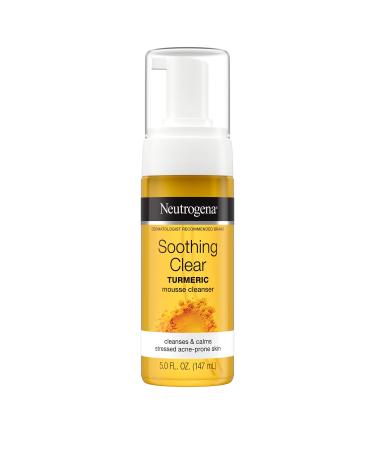 Neutrogena Soothing Clear Calming Mousse Facial Cleanser with Soothing & Calming Turmeric  Gentle Face Wash for Acne-Prone Skin  Paraben-Free  Oil-Free  Not Tested on Animals  5 fl. oz - Buy Online on GoSupps.com