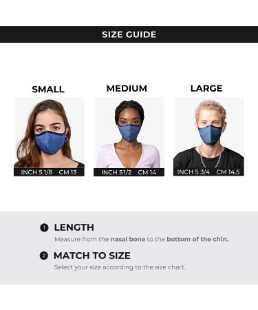 SONOVIA Reusable Face Mask | 2 Layer Breathable Fabric | Anti-Fog Nose Wire | Adjustable Ear Straps | Denim Blue | Large Size - Buy Online on GoSupps.com