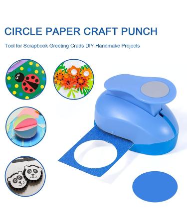 Katfort 2 Inch Circle Punch - Perfect for Paper Crafts, Cardstock & Scrapbooks - Blue - Buy Online on GoSupps.com