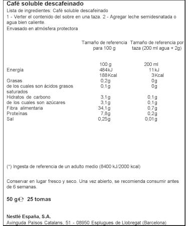  Nescafe Nescaf Classic Soluble Decaffeinated Coffee 50g - Buy Online on GoSupps.com