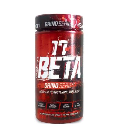 iSatori 17-Beta Anabolic Testosterone Booster for Muscle Growth Strength & Stamina Test Boost Amplifier & Estrogen Blocker for Men with DHEA Fenugreek Seed Extract Red Panax Ginseng 90 Capsules
