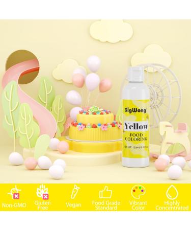 Food Coloring - 120ml Yellow Liquid Food Coloring Upgraded Vibrant Tasteless Food Dye for Baking Cooking Dessert Decorating Icing Fondant Cookies Easter Egg Making DIY Supplies - 4.06 Fl.Oz Bottles (Christmas) - Buy Online on GoSupps.com