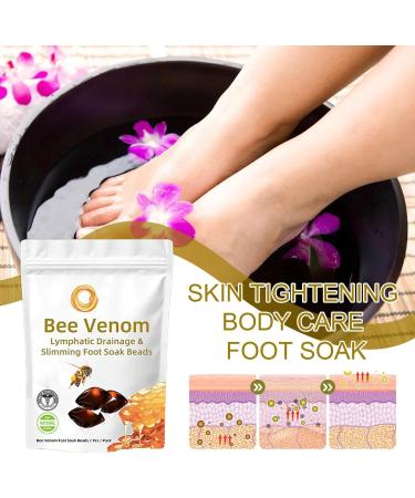 Bee VenomS Lymphatic DrainageSS&Slimming Foot Soak Beads Foot Soak Beads | Detoxingherbs Body Foot Soak Beads Slimming Body Care Soak Beads Natural Foot Spa Soak - Buy Online on GoSupps.com