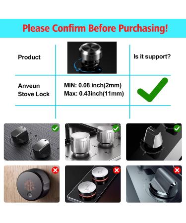 Tenmetre 4-Piece Stove Protection Grille Set - Childproof Stove Button Locks & Rotary Knob Covers - Safe for Babies - Black - Buy Online on GoSupps.com