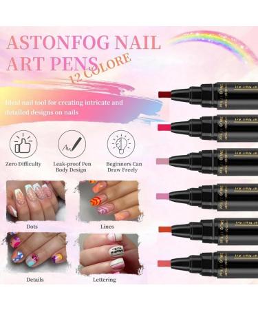  G n rique Gel Nail Polish Pen | 6 Colors | Quick Drying | UV Free | For Professional Manicures | Precise Application | 6 Marker Set | Long Lasting - Buy Online on GoSupps.com