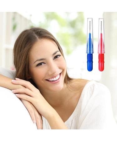 ACBOOR Interdental Brushes - 100 Reusable Dental Brushes for Effective Tooth Cleaning | Red & Blue Space Toothbrush - Buy Online on GoSupps.com