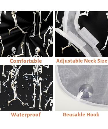 Skeleton Beard Bib Apron - Ultimate Beard Hair Catcher for Men | Perfect Father's Day & Christmas Gift | Includes 2 Suction Cups - Buy Online on GoSupps.com