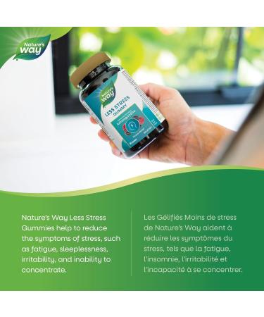 Nature's Way Less Stress Gummies Clinically Studied Ashwagandha Supplement for Adults Help to Reduce the Symptoms of Stress Natural Mixed Berry Flavour 60 Gummies - Buy Online on GoSupps.com