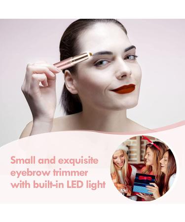 Women's Rechargeable Eyebrow Trimmer - Precision Electric Brow Epilator for Face, Lips, and Nose Hair Removal in Pink - Buy Online on GoSupps.com