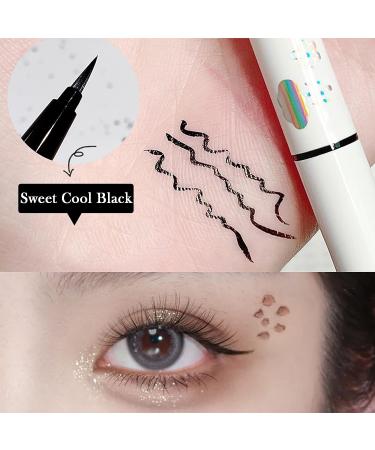 Vtrem 3PCS Eyeliner Pen Set - No-Skip Ultra-Fine Tip Liquid Eyeliner Pencil for Women - Waterproof Smudgeproof Long-Lasting Eye Liners in Black/Brown/Coffee Color - 0.56oz - Buy Online on GoSupps.com