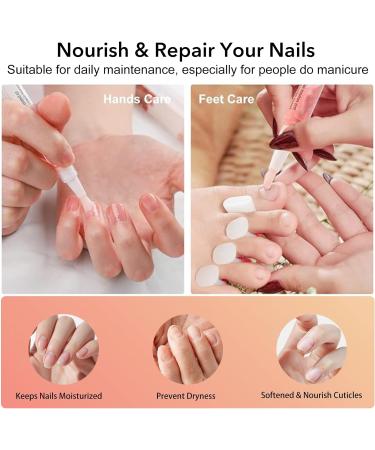 Ninnyi 3PCS Nail Oil Cuticle Pen Nails Growth Nutrient Pens for Prevent Nail Cuticole Cracking and Dry - Buy Online on GoSupps.com