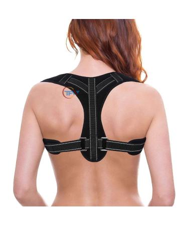 Back Posture Corrector for Women & Men - Discreet Comfortable Clavicle Support Back Brace - Neck Back and Shoulder Pain Relief Figure 8 Clavicle Brace for Posture Correction and Alignment (Universal)