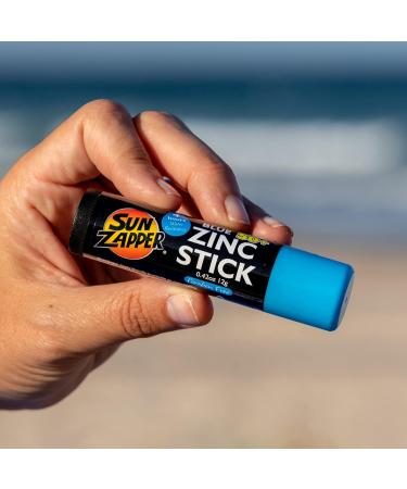 Sun Zapper Zinc Stick SPF 50+ 4-Pack | Mineral Sunscreen for Face & Body | Water Resistant | Broad Spectrum Sun Block | Made in Australia - Buy Online on GoSupps.com