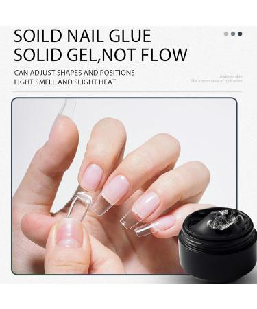  Sionhiuo 3D Nail Gel | Extension Tips Shape Glue | Manicure Shape Gel - for manicure pedicure French tips rhinestone flowers charm stamp home travel women girls - Buy Online on GoSupps.com