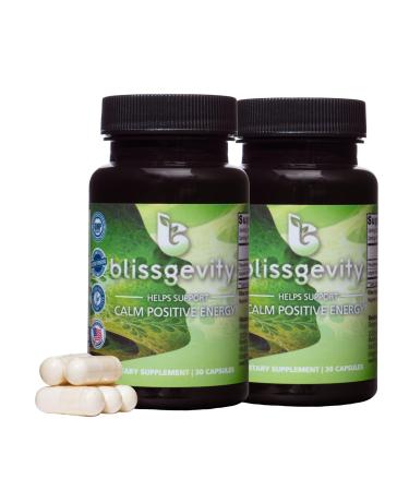 Blissgevity 150mg Apigenin - Phenylethylamine - Mood Support Supplement - Promotes Euphoria Focus and Mental Clarity - Natural Stress Relief - Calm Support - Intimacy Enhancer - 60 Capsules