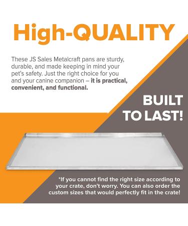 Pinnacle Systems Chew-Proof Galvanized Metal Tray for Dog Crate - 35 x 21.63 x 1 Inches - Buy Online on GoSupps.com