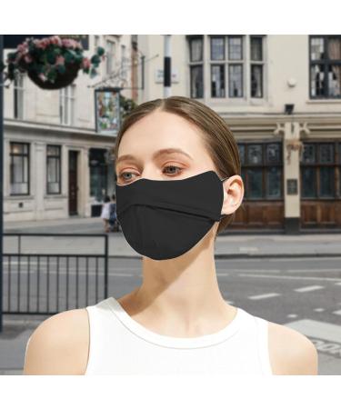 UPF 50+ Sun Protection Face Mask - Adjustable Fast Drying Facial Cover for Sports Blocks UVA & UVB Rays - Black - Buy Online on GoSupps.com