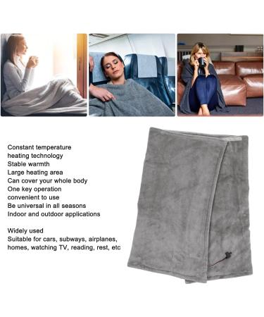 USB Heated Scarf - Fast Warming Overheating Protection | Perfect for Office Travel & Home - Light Gray - Buy Online on GoSupps.com