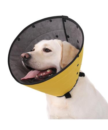Soft Dog Cone for Dogs After Surgery Comfortable Dog Cones for Large Medium Small Dogs Adjustable Dog Recovery Collar for Pets Waterproof E-Collars for Dogs Elizabethan Collar (XL) Size XL