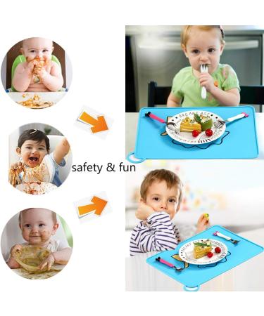 AODecor Silicone Deer Placemats for Kids | Non-Slip, BPA Free, Reusable | Perfect for Travel and Home Use - Buy Online on GoSupps.com