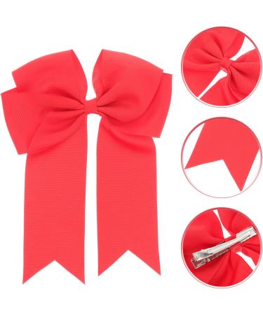 minkissy Women Hairpins Red Ribbon Bow for Hair Girls Hairpin Hair Bow Red Large Red Hair Bow Red Hair Accessories Red Bows Hair Clip Hairclips Bow Hairpin Decorate Bright Red Metal Women's - Buy Online on GoSupps.com