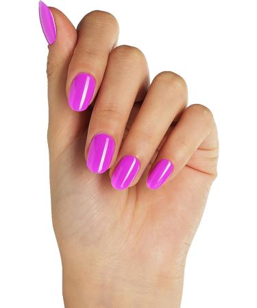 Bluesky Gel Nail Polish Fresh Mini Neon21 Pink Lilac Purple Long Lasting Chip Resistant 5 ml Requires Drying Under UV LED Lamp Neon Pink 5 ml (Pack of 1) - Buy Online on GoSupps.com