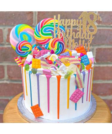 Large Lollipops - Swirly Lollies - Rainbow Lollipops - Lolly - Cake Toppers 100g 1 Lollipop (Rainbow - Mixed Fruit) - Buy Online on GoSupps.com