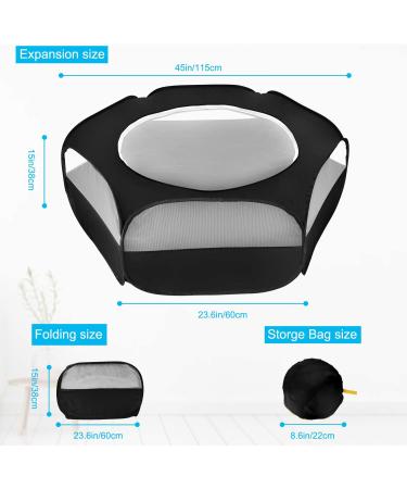 XIRGS Small Animal Playpen with Top Cover - Waterproof Portable Pet Cage Tent for Outdoor Exercise - Ideal for Cats, Rabbits, Hamsters, and More - Buy Online on GoSupps.com