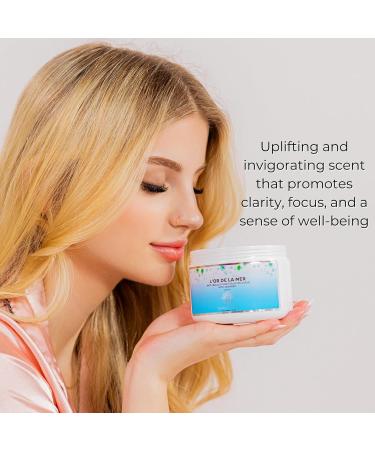 YUNASENCE L OR DE LA MER Organic Anti-Cellulite Body Scrub | Sea Salt Seaweed & Lemongrass 13oz | Smoothing & Exfoliating Skin Treatment - Buy Online on GoSupps.com