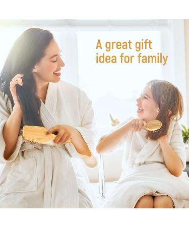 BFWood Bamboo Hair Brush and Combs Set - Eco-Friendly Wooden Brushes for All Hair Types - Buy Online on GoSupps.com