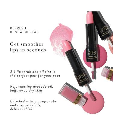 LAURA GELLER NEW YORK Prep-n-Go 2-in-1 Lip Scrub & Lip Oil Tint - Rush Hour - Buy Online on GoSupps.com