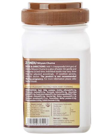 Zandu Nityam Churna 100g X 2 - Ayurvedic Digestive Health Supplement - Buy Online on GoSupps.com