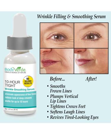 Ten Hour Tight Wrinkle Smoothing Serum - Erase Fine Lines & Wrinkles | Collections Etc | 1 oz - International Shipping Available - Buy Online on GoSupps.com