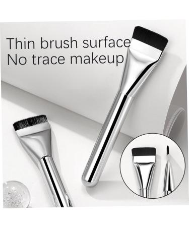 Flat Makeup Brush 5.4 - Thin Blade Liquid Brush for Streak-Free Coverage Soft Bristles Contouring & Concealing | International Shipping Available - Buy Online on GoSupps.com