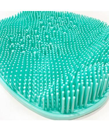GEOOT Shower Foot Massager Scrubber - Improve Foot Circulation & Soothe Tired Feet - Non Slip Mat with Suction Cups (Green) - Buy Online on GoSupps.com