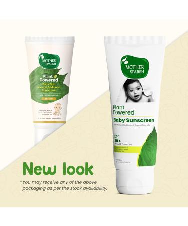 Natural Baby Sunscreen Lotion - SPF 30+ | Organic & Plant-Derived Ingredients UVA/UVB Protection 100ml - Buy Online on GoSupps.com