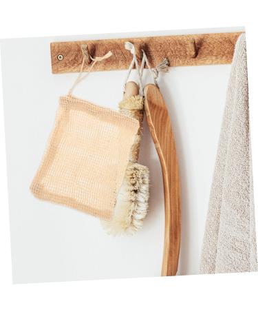 NULYLU 6pcs Soap Bag Exfoliating Soap Pocket Soap Mesh Pouch Soap Holder Bag Bar Soap Holder Ramie Beige - Buy Online on GoSupps.com
