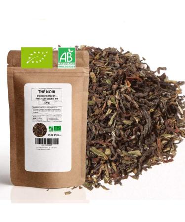 Th Noir Bio - Darjeeling ftgfop 1 first flush singell - 100g (40 tasses) - Th en vrac 100% Agriculture Biologique - Mes-Th s