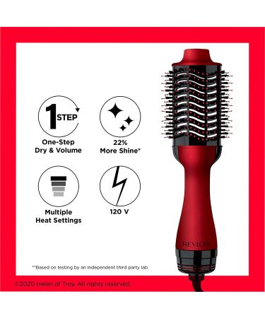 REVLON One-Step Volumizer Hair Dryer & Hot Air Brush Red - Original 1.0 - Buy Online on GoSupps.com