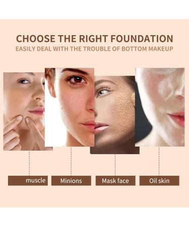 Mushroom Head CC Creme Fond de Teint Couvrant Imperfections Air Cushion BB Cream Hydratant Eclaircissant Fond de Teint Couvrant Imperfections Durable Maquillage Nude (Natural) - Buy Online on GoSupps.com