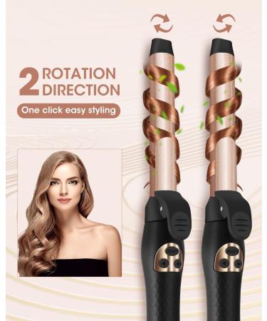 MYMULIKE Automatic Hair Curler Rotating Curling Iron 1 Inch With 6 Adjustable Temp and LCD screen 30s Instant Heat Up 430 F 1H Auto-Off Curling Iron for Long/Middle/Short All Hair - Buy Online on GoSupps.com