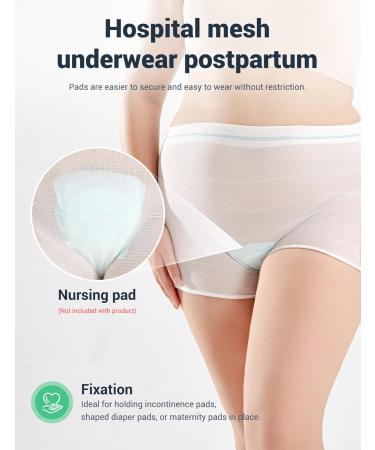 HANSILK Maternity Knickers Disposable Postpartum Underwear Breathable &  Stretchable Maternity Pants for Maternity/C-Section  Recovery/Incontinence/Travel 3XL White 3pcs