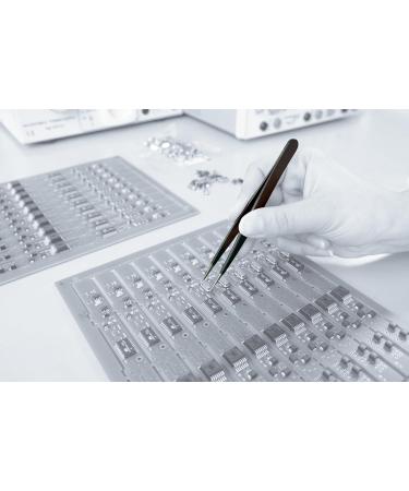 Buy Wiha Professional ESD Precision Tweezers - Stainless Steel Hypoallergenic 130mm | Ideal for Electronics & Precision Work | International Shipping - Buy Online on GoSupps.com