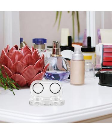 SESESFoufu Portable 8-Section Glasses Case & Contact Lens Container - Eye Care Storage Box for Travel & Daily Use - Buy Online on GoSupps.com