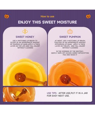 Pumpkin Honey Lip Mask - Overnight Hydrating & Firming Lip Care for Chapped Lips | Moisturizing Balm for Men & Women - Buy Online on GoSupps.com