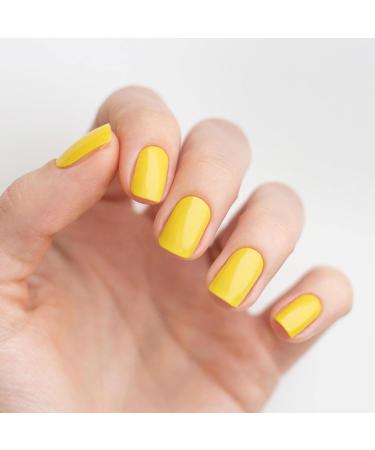 AVOA Beauty Mellow Yellow Nail Foil - Opaque Pastel Yellow Self-Adhesive Nail Wraps | Long-Lasting 16 Pack - Buy Online on GoSupps.com