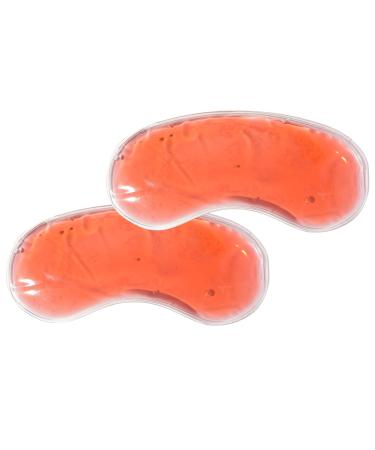 2 Pack Warming or Cooling Insert for Sleep Masks Eye Mask Silicone Gel Pack (Red)