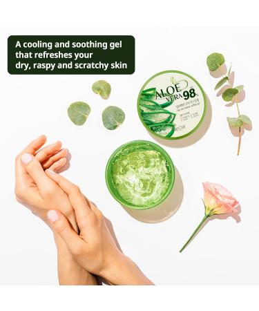 Neclar Pure Aloe Vera Gel - Soothing Gel for Face, Hair & Skin - Sunburn Relief - 2 Pack - Buy Online on GoSupps.com