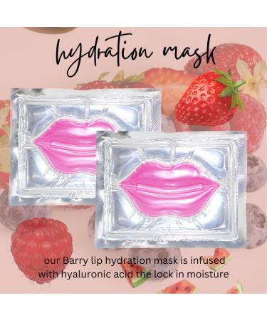 Six in One Lip Care Kit - Lip Sleeping Mask Exfoliating Scrub Hydrating Sheet Masks & Silicone Brushes - Watermelon Scented | International Shipping - Buy Online on GoSupps.com