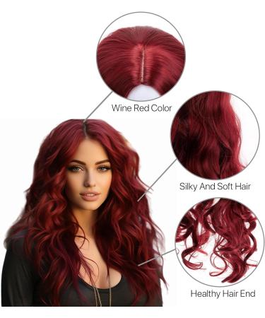 BERRYLION Synthetic Curly Wig for Women - Wine Red - Buy Online on GoSupps.com